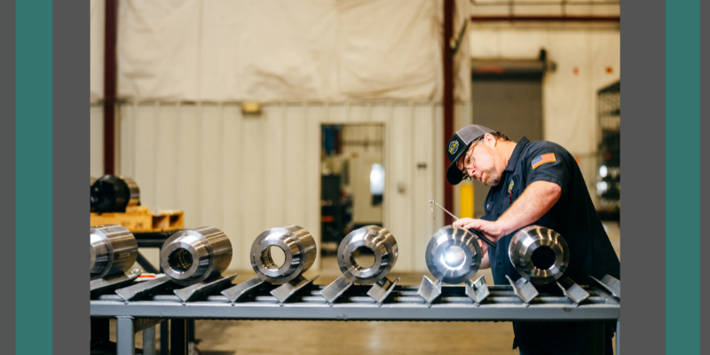 M&M International Employee checking safety valves before they get sent off